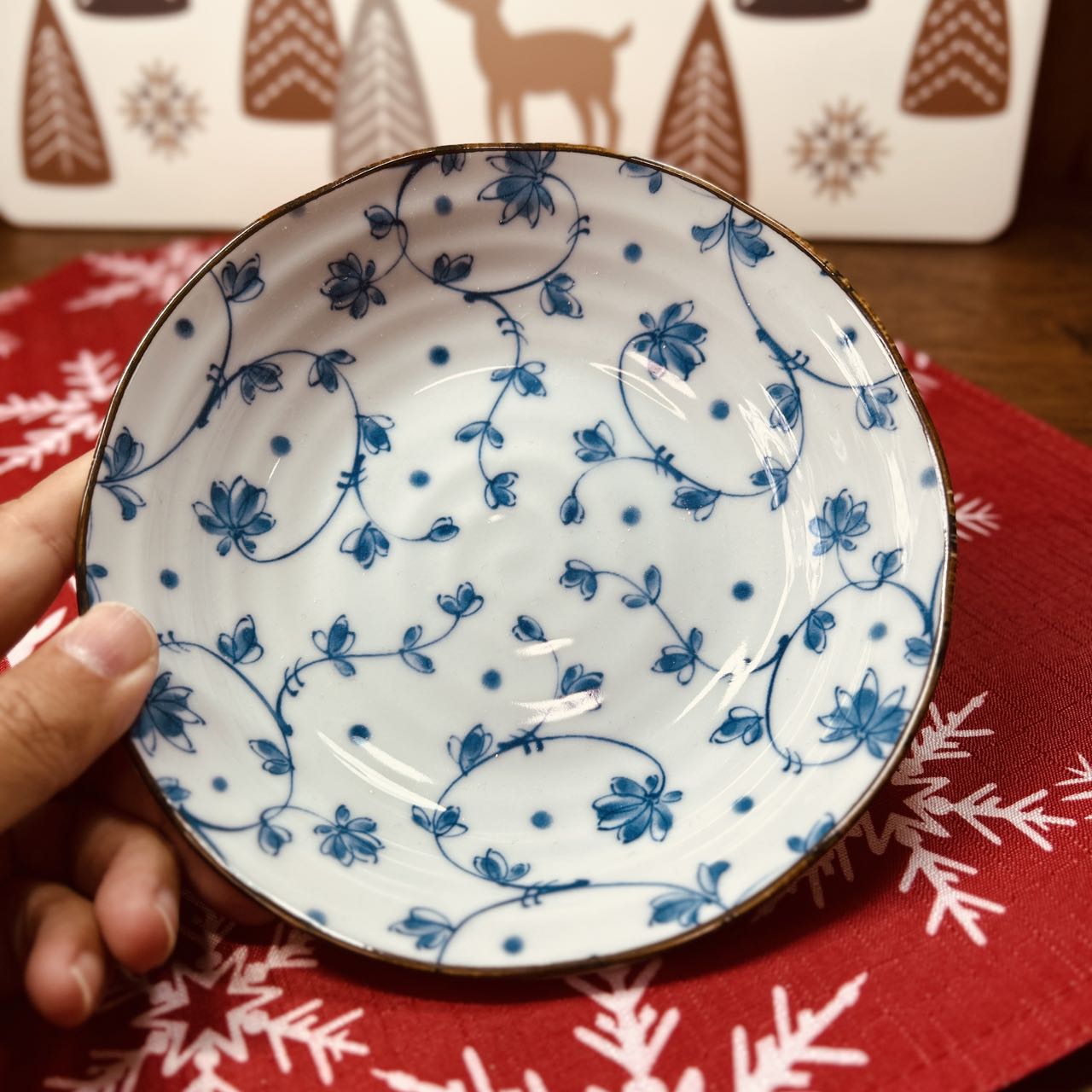 Shallow bowl M(蔓唐草)
